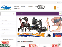 Tablet Screenshot of homehealthcareshoppe.com